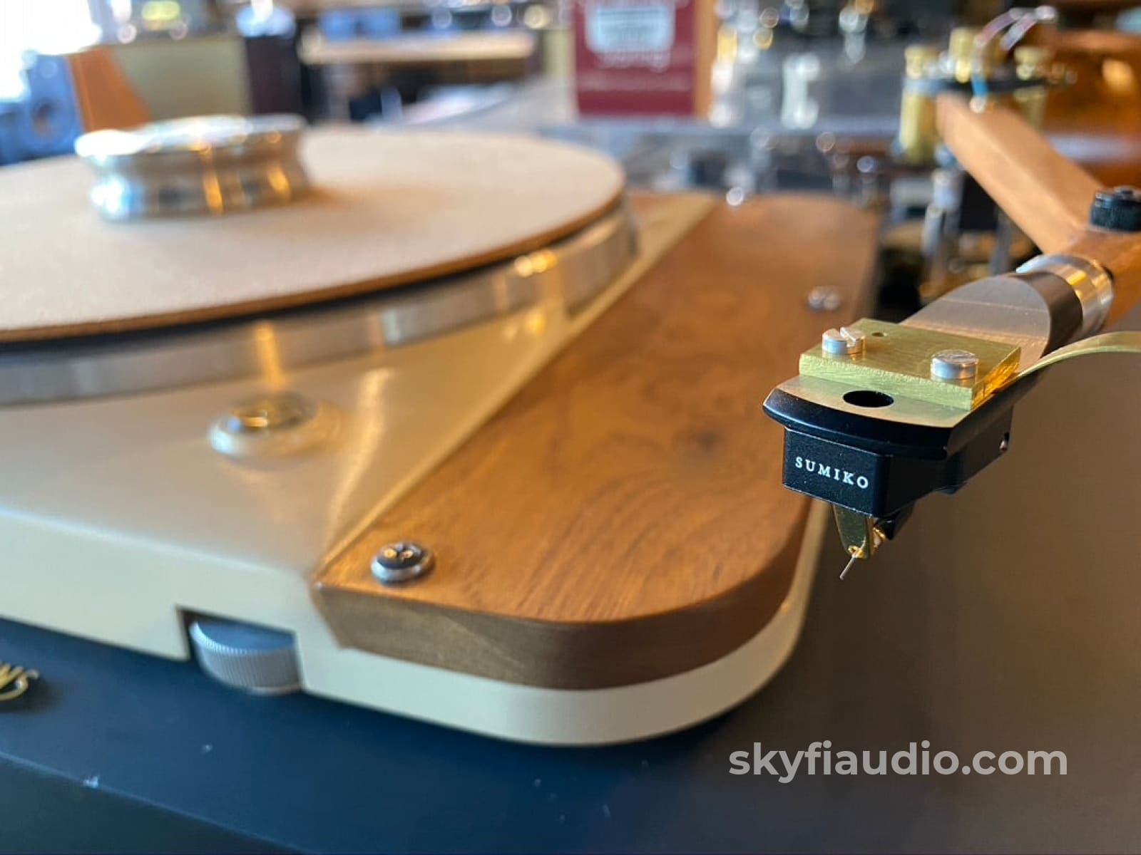 Slate Thorens Td-124 Skyfi Ultimate Build With New Sumiko Cartridge And Power Supply Turntable