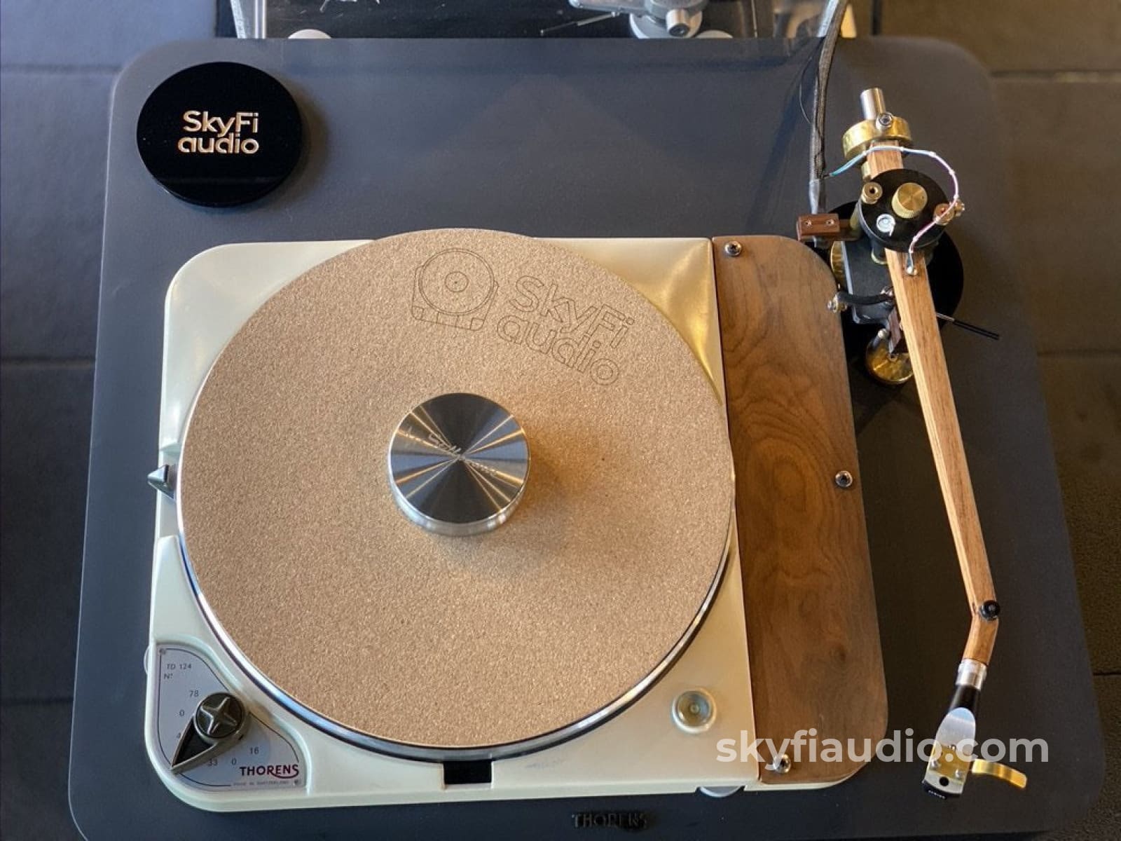 Slate Thorens Td-124 Skyfi Ultimate Build With New Sumiko Cartridge And Power Supply Turntable