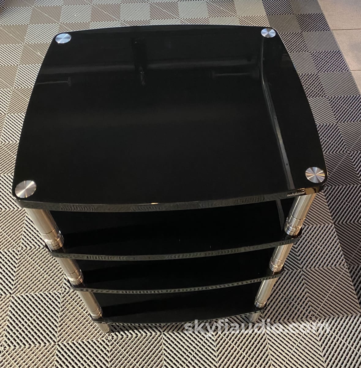 Solidsteel Premier Hyperspike Hf Series 4 Shelf Audio Rack - Handmade In Italy Accessory