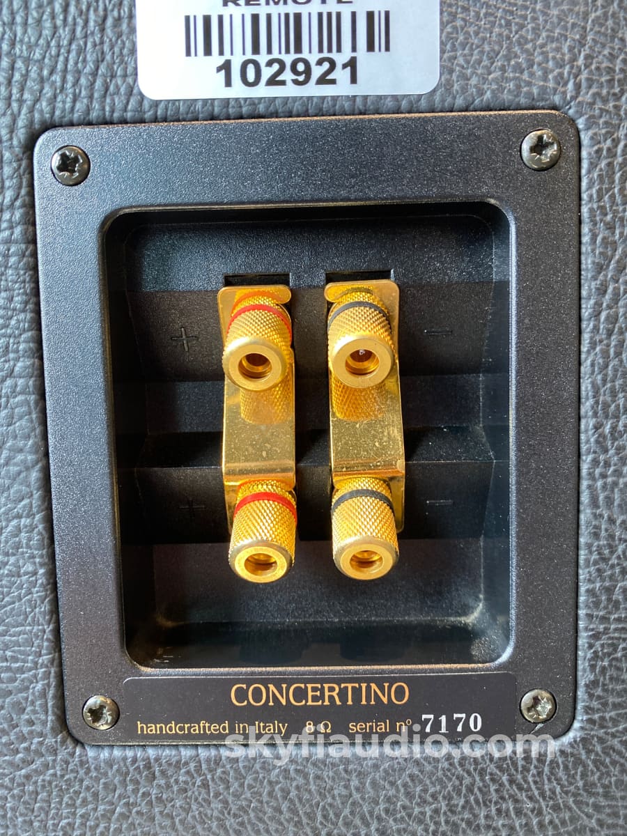 Sonus Faber Concertino Speakers With Matching Stands - Wow