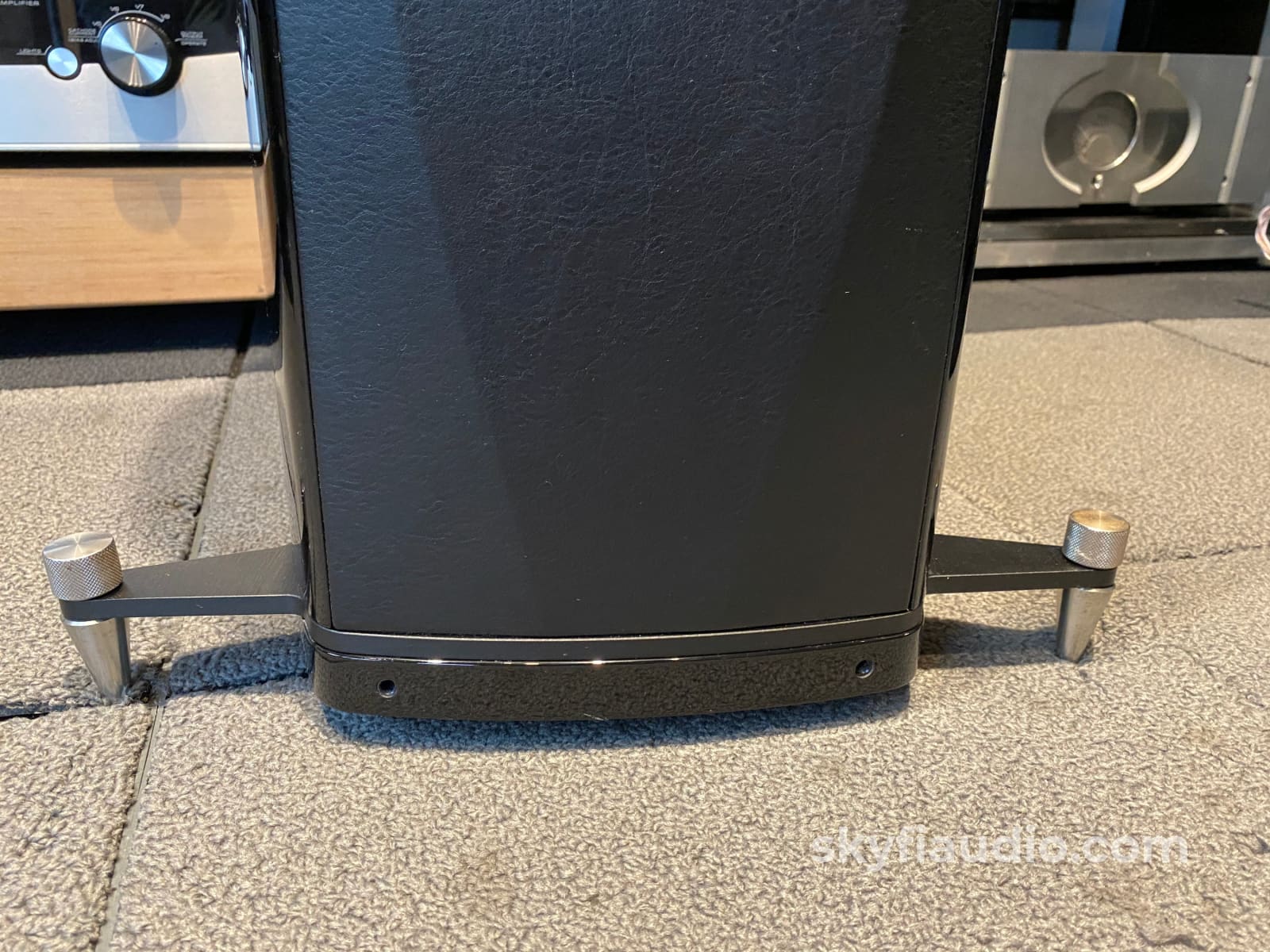 Sonus Faber Olympica Iii Speakers In Gloss Black And Leather