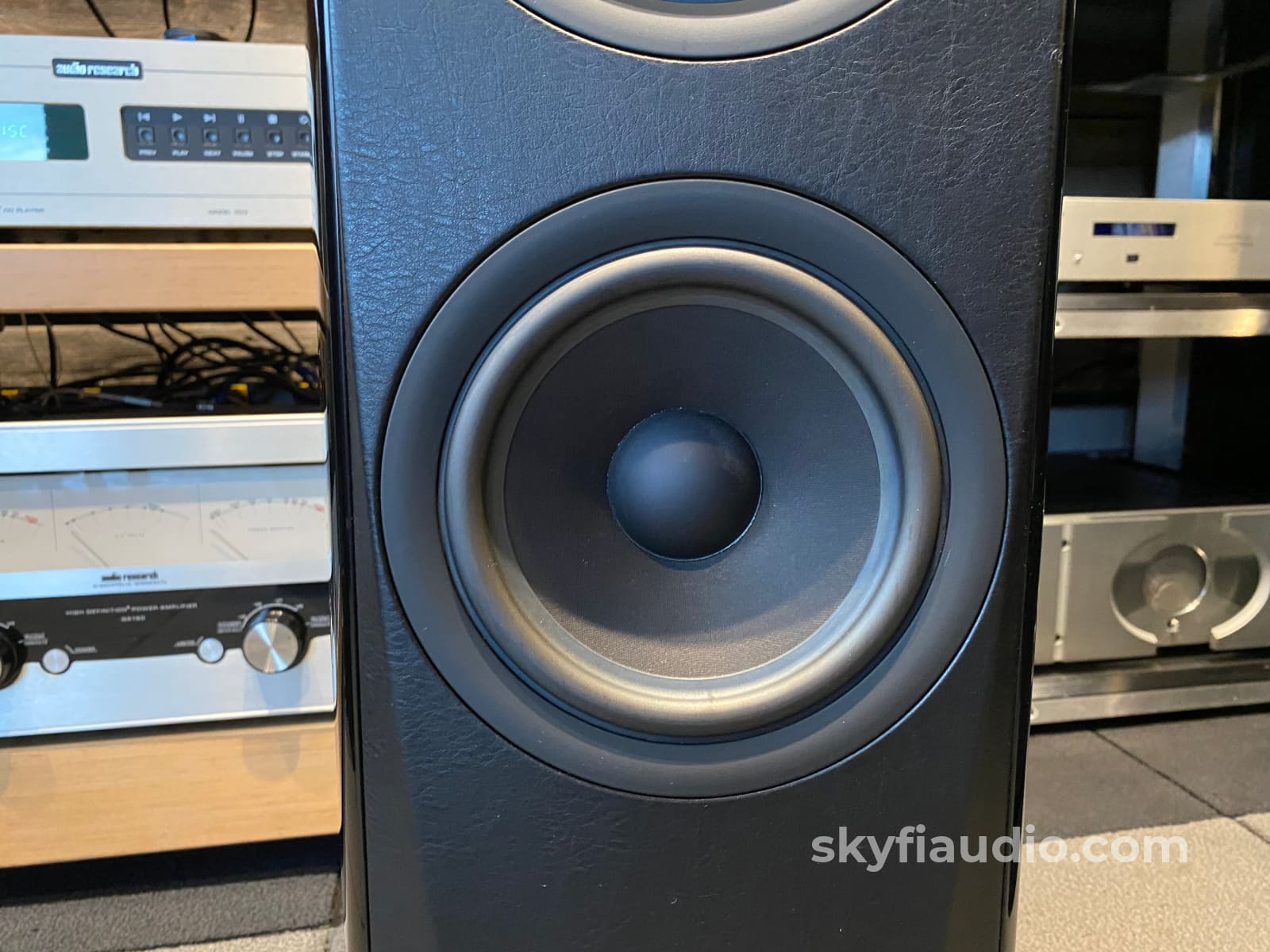 Sonus Faber Olympica Iii Speakers In Gloss Black And Leather