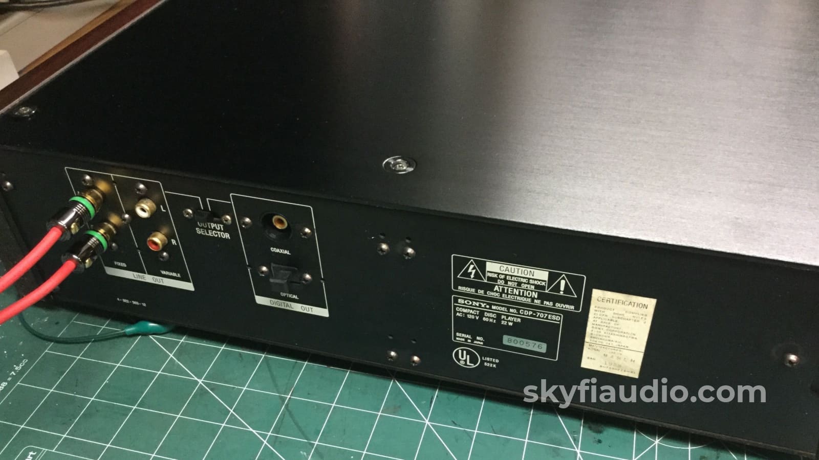 Sony Cdp-707Esd Cd Player + Digital