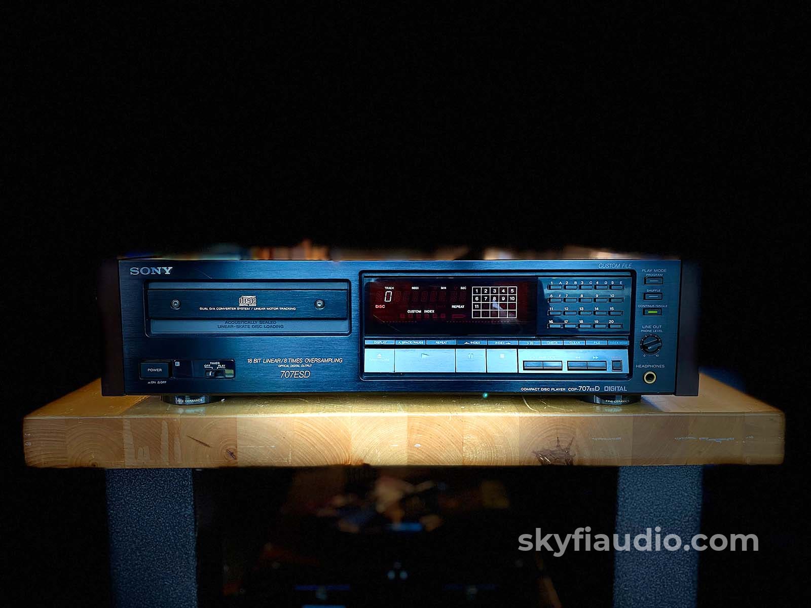 Sony Cdp-707Esd Vintage Cd Player With Remote - Our Favorite! + Digital