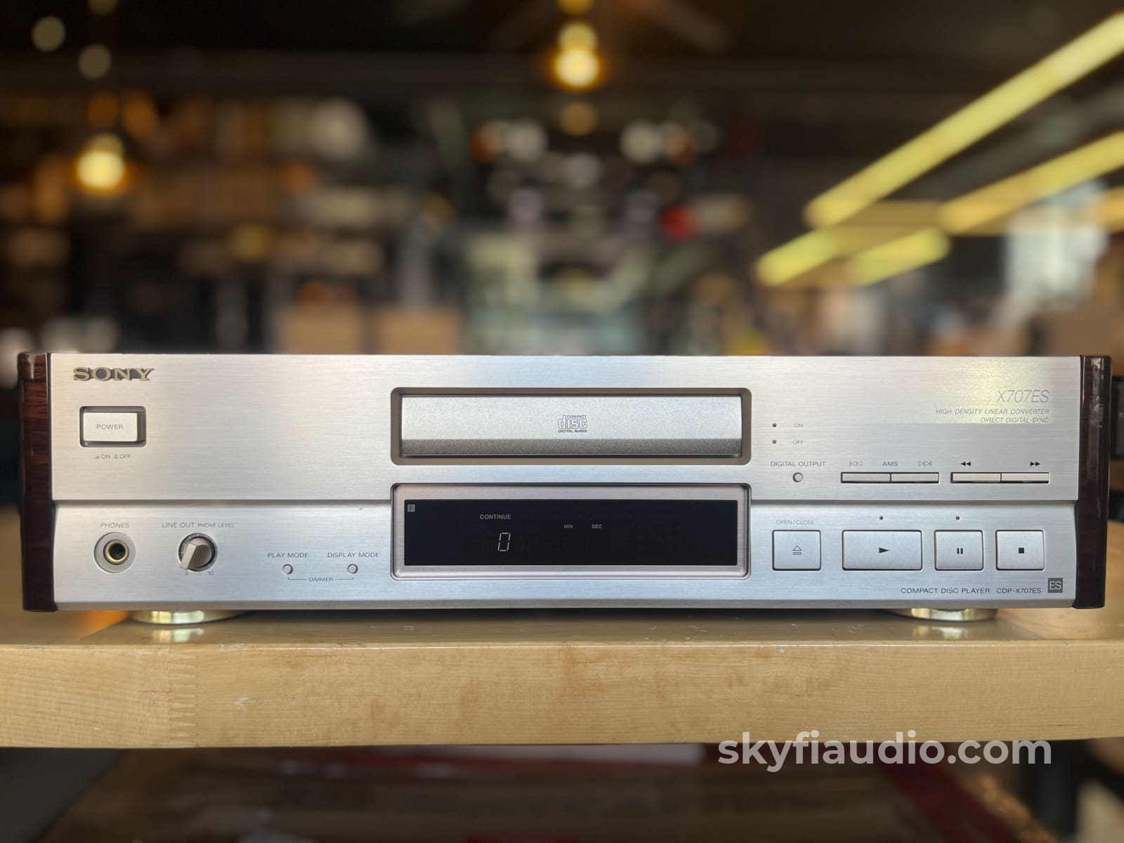 Sony CDP-X707ES CD Player - Serviced - Rare Champagne Finish w/US Volt