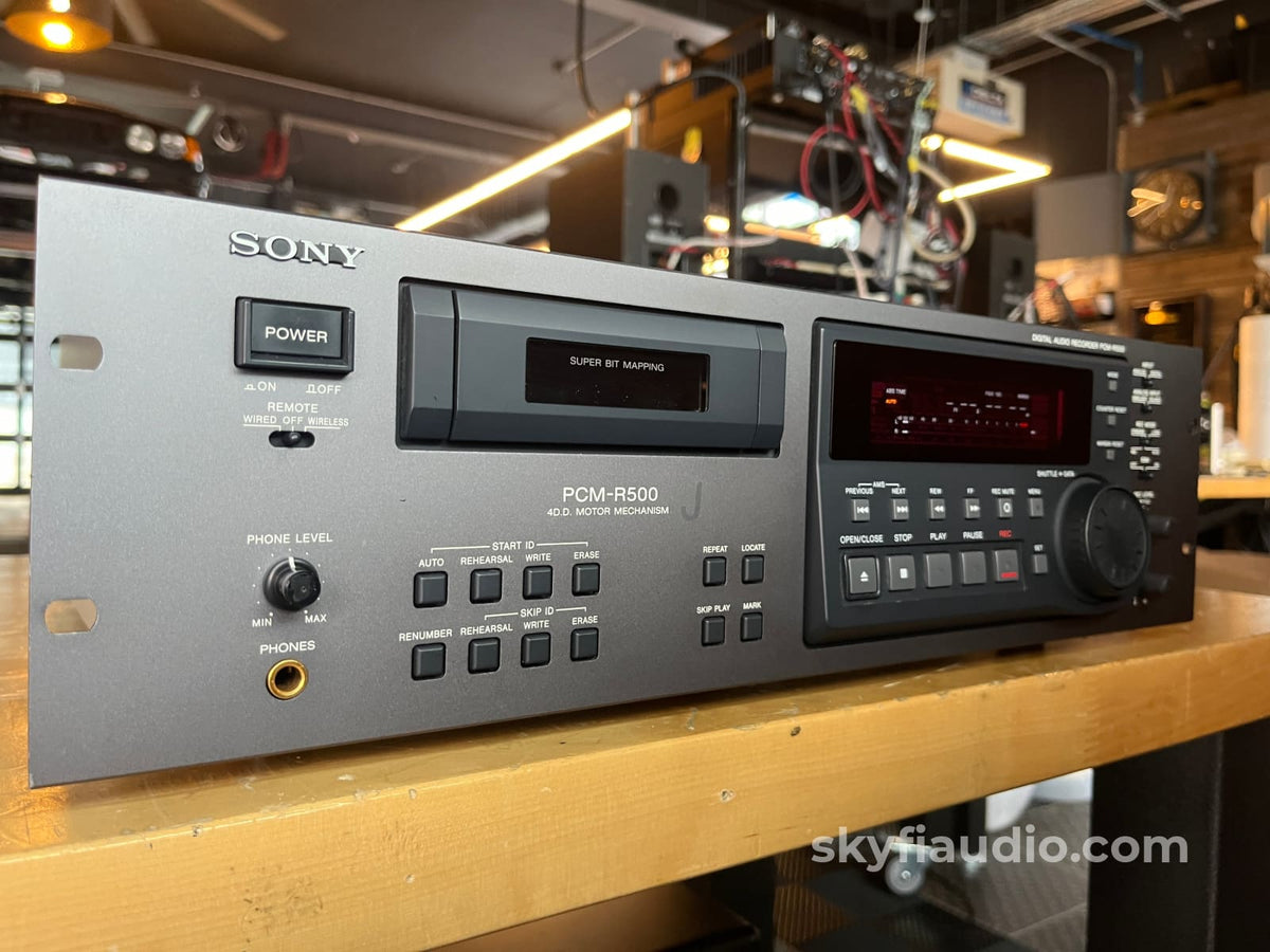 Sony Pcm-R500 Dat Tape Recorder- Lightly Serviced Cd + Digital