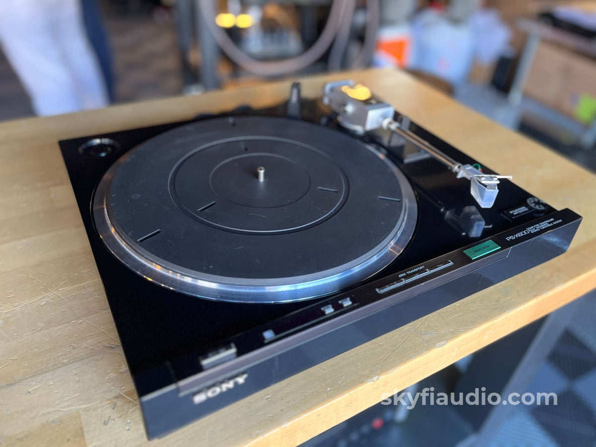 Sony Ps-X600 Direct Drive Turntable - W/ New Sumiko Wellflett (Mm) Cartridge Perfectly Calibrated.