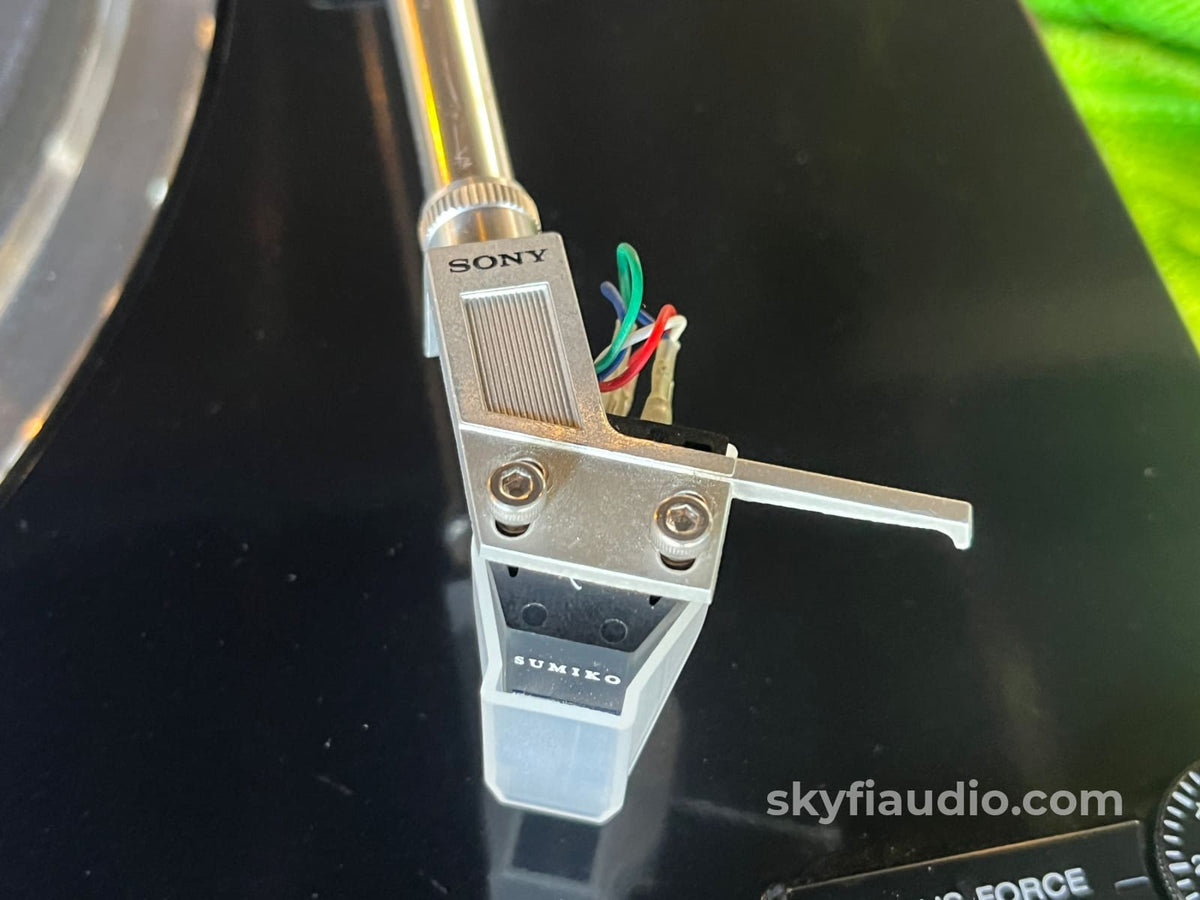 Sony Ps-X600 Direct Drive Turntable - W/ New Sumiko Wellflett (Mm) Cartridge Perfectly Calibrated.