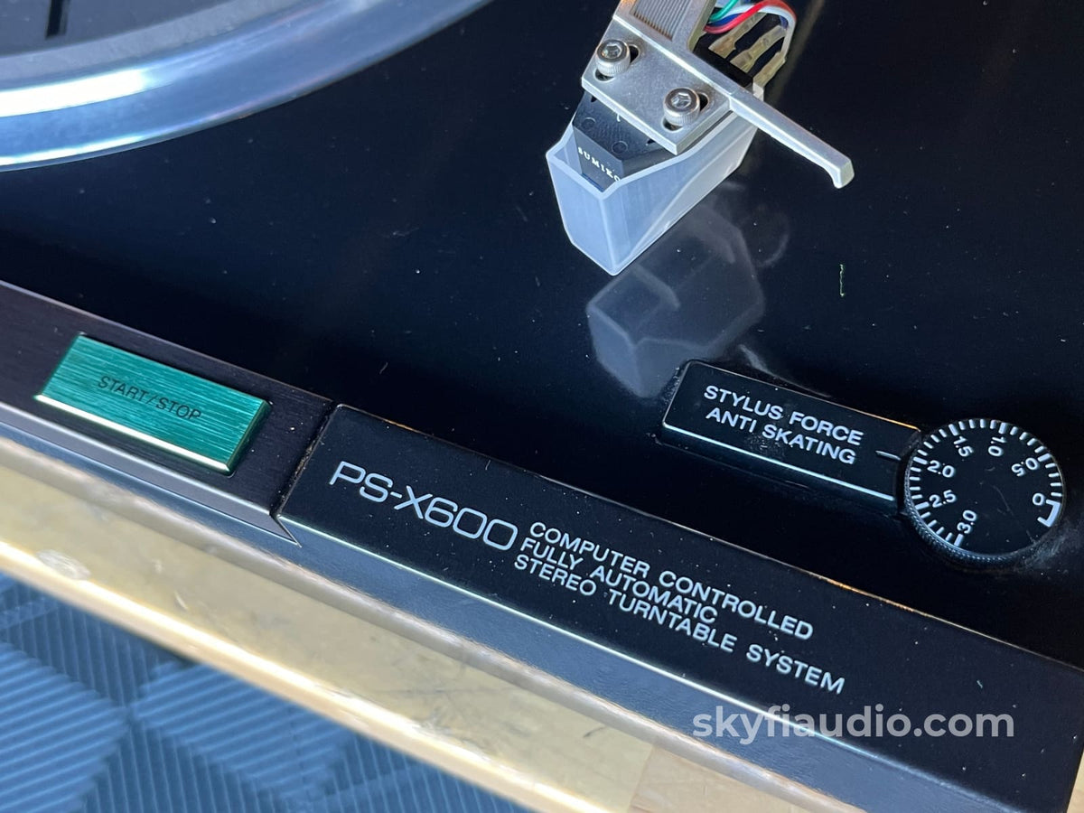 Sony Ps-X600 Direct Drive Turntable - W/ New Sumiko Wellflett (Mm) Cartridge Perfectly Calibrated.