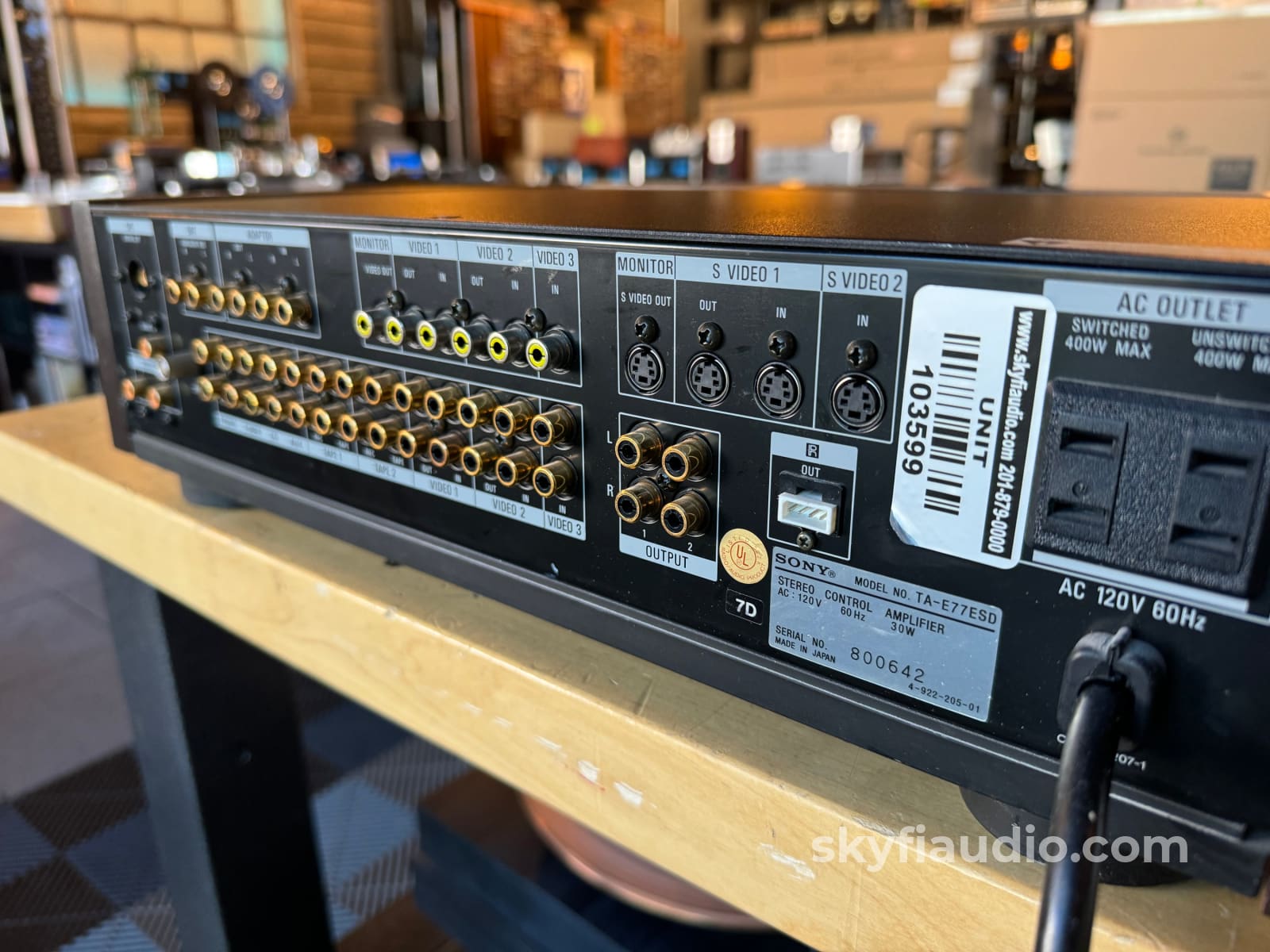Sony Ta - E77Esd Vintage Preamp - See Video Preamplifier