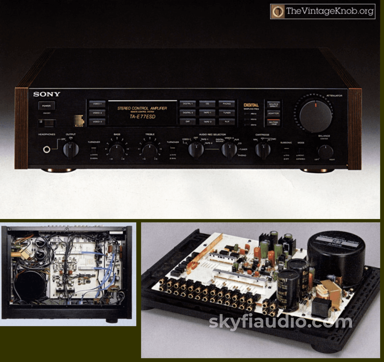 Sony Ta-E77Esd Vintage Preamp - See Video Preamplifier