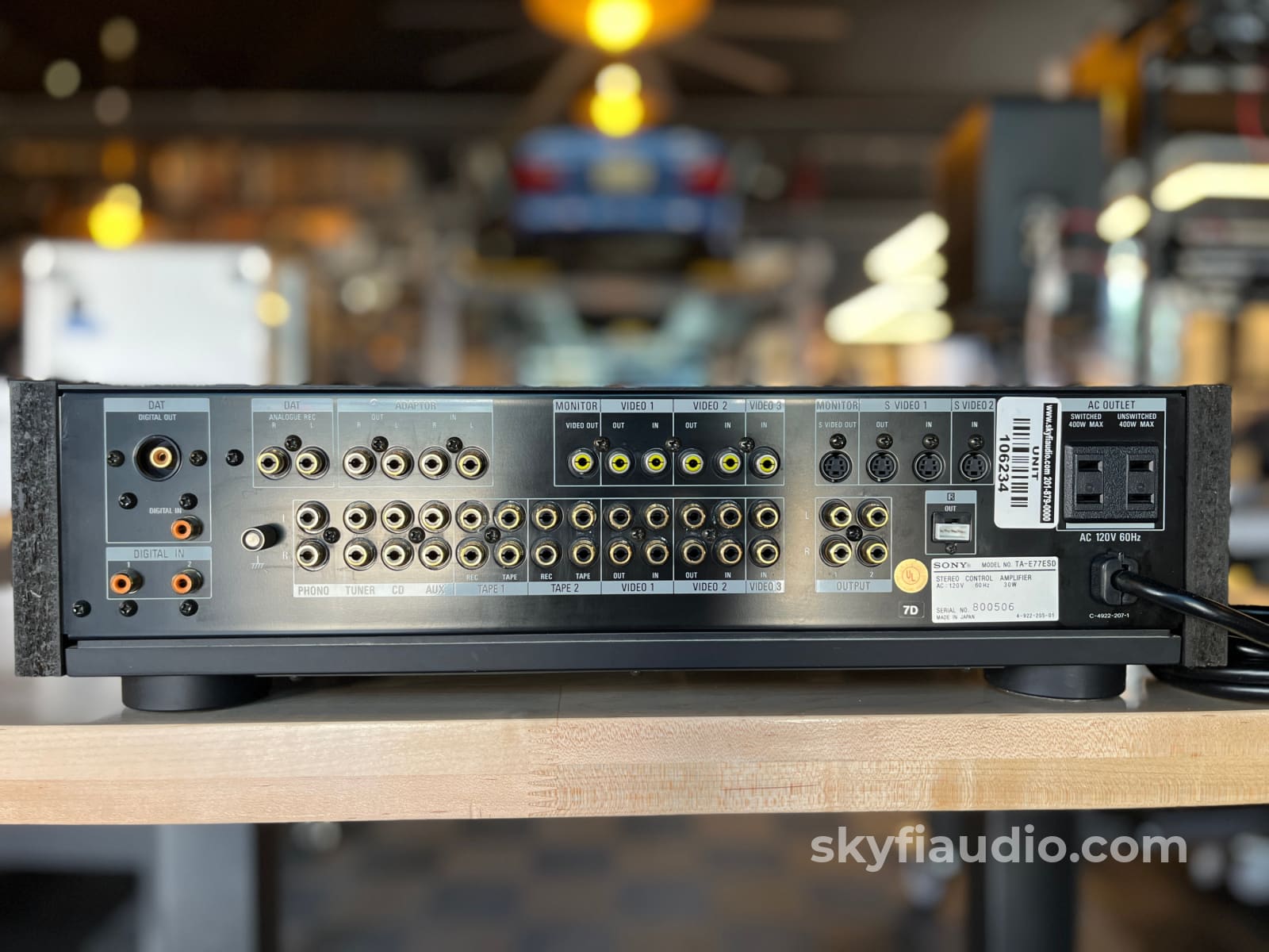 Sony TA-E77ESD Vintage Solid State Preamplifier - W/ Rare Remote Preamplifier