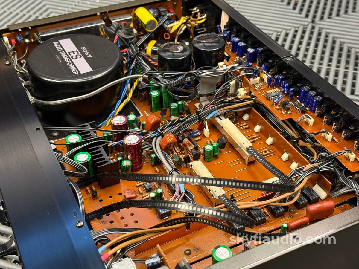 Sony TA-E77ESD Vintage Solid State Preamplifier - W/ Rare Remote Preamplifier