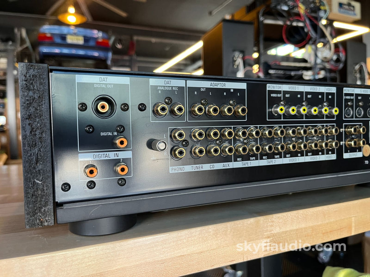 Sony TA-E77ESD Vintage Solid State Preamplifier - W/ Rare Remote Preamplifier