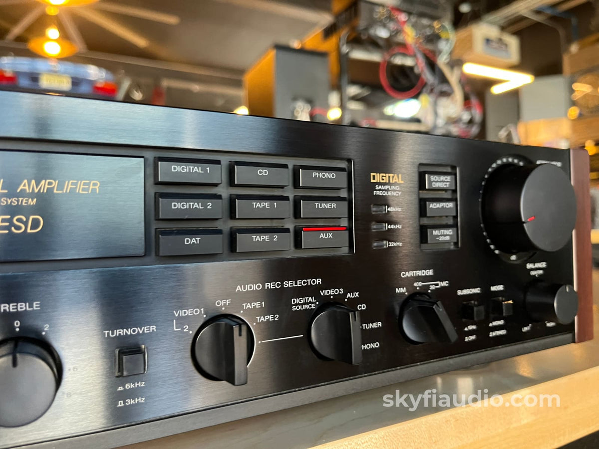 Sony TA-E77ESD Vintage Solid State Preamplifier - W/ Rare Remote Preamplifier