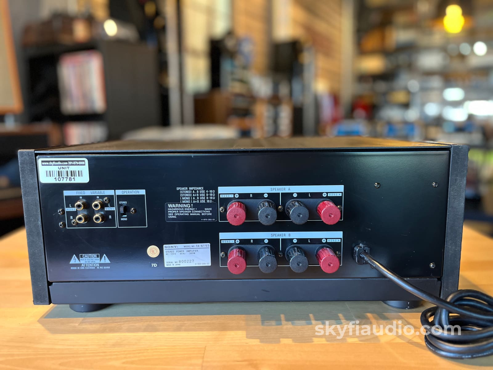 Sony TA-N77ES Power Amplifier - Holy Grail Sony Amp - Amplifier