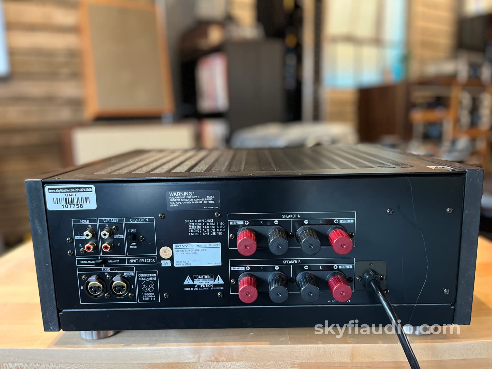 Sony TA-N80ES Mk1 Vintage ES Series Solid State Amplifier - 200W - Amplifier
