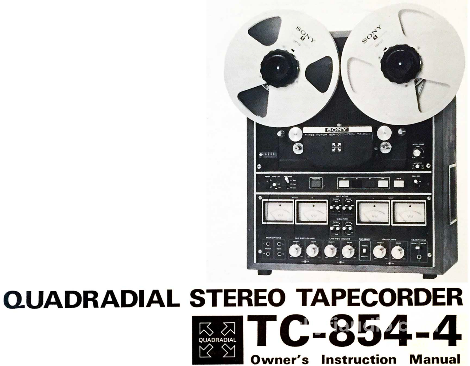 Sony Tc-854-4 - Professional Quality 4-Track Reel To Quadraphonic Wow! Tape Deck