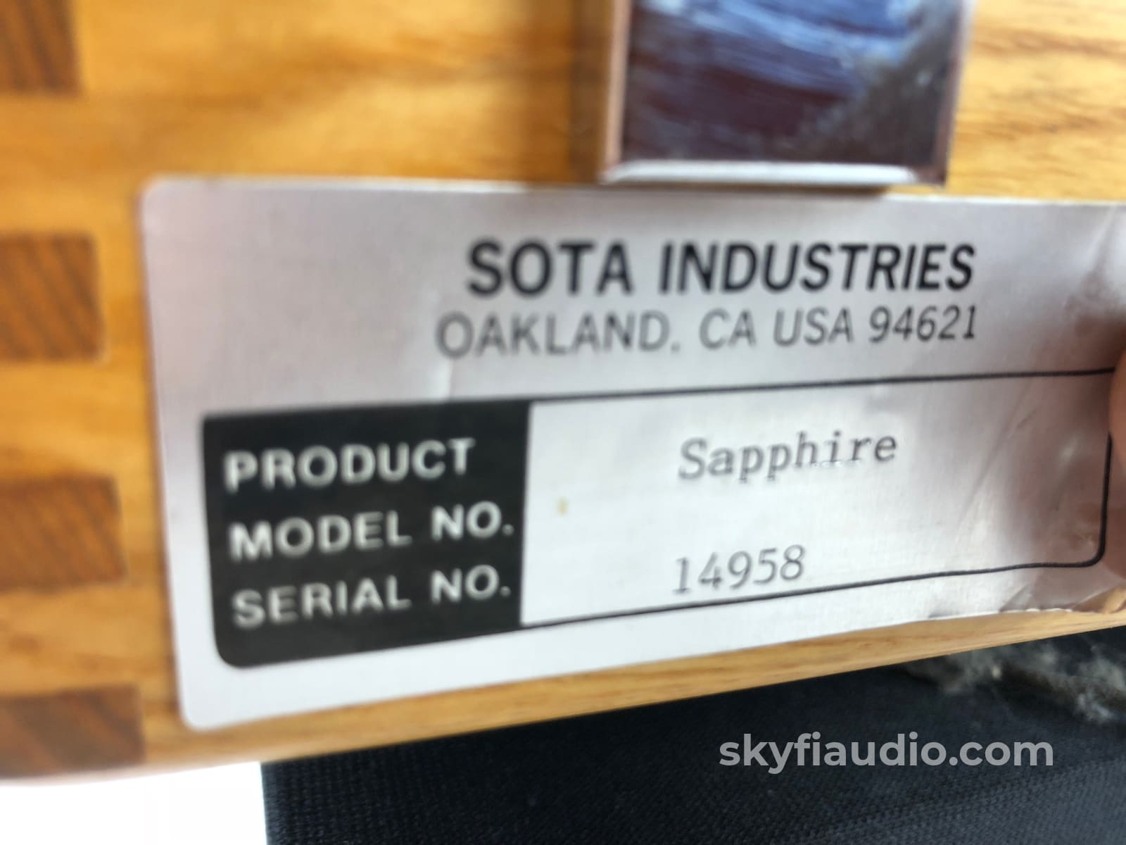 Sota Sapphire Turntable With Sumiko Premier Ft3 Tonearm And New Grado Cartridge