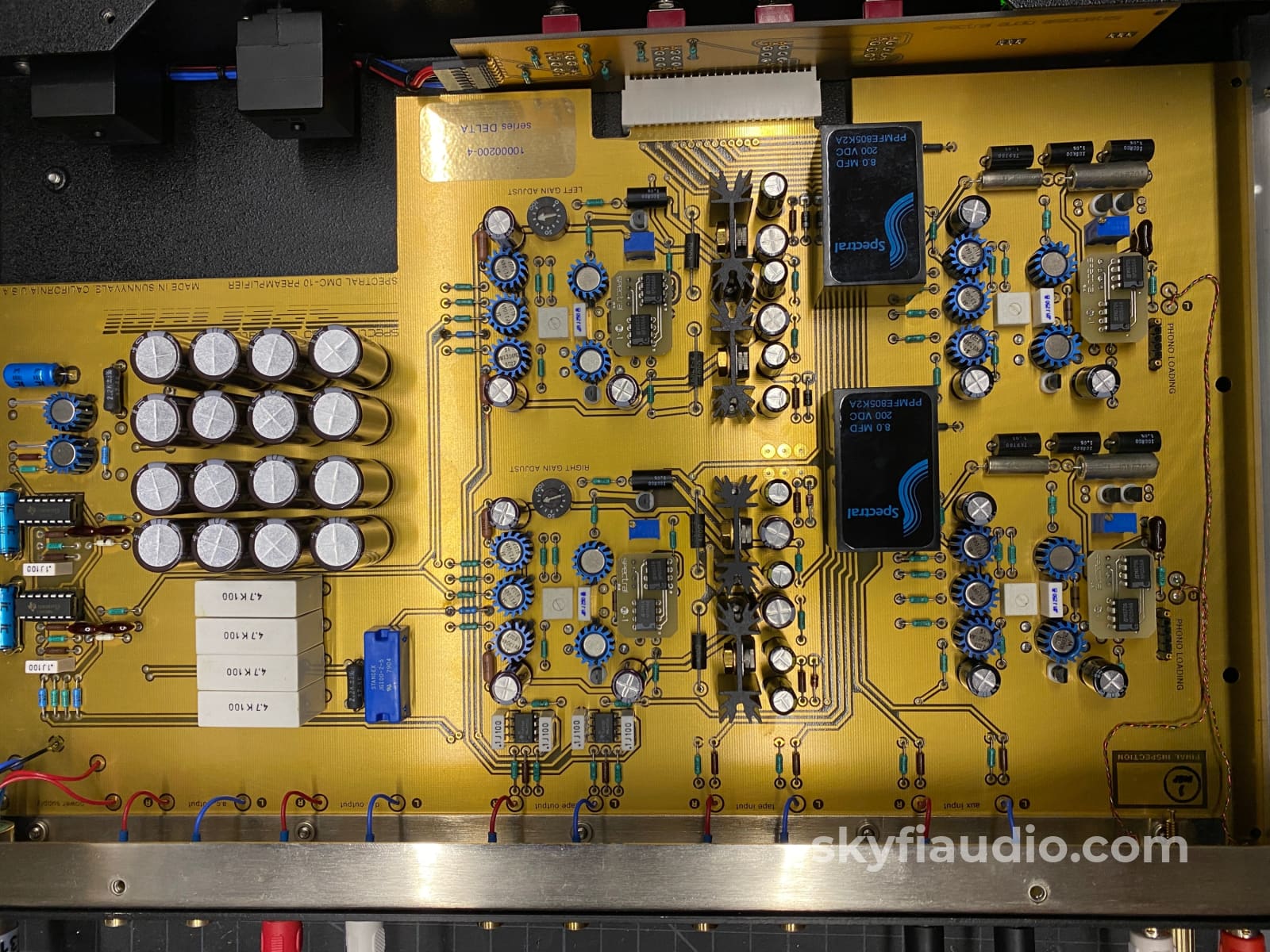 Spectral Dmc-10 All-Analog Preamp With Phono Stage Skyfi Refurbished Preamplifier
