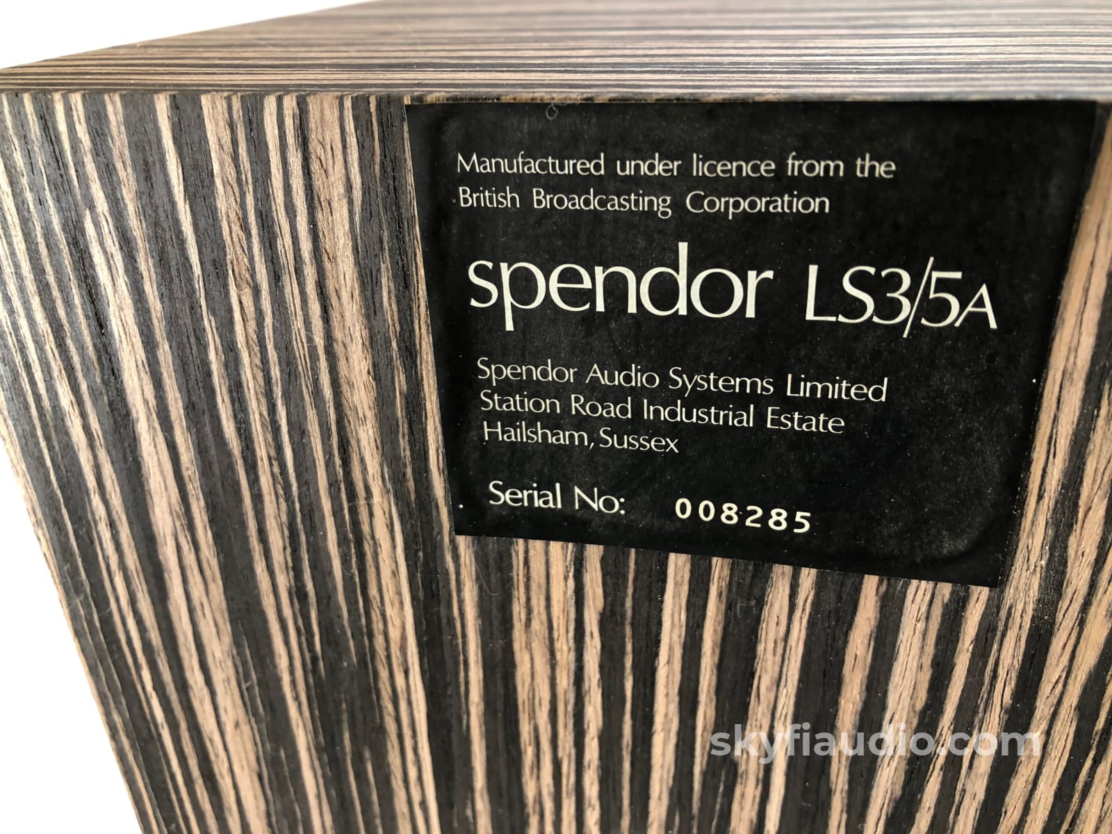 Spendor Ls3/5A Studio Monitor Loudspeaker - In Custom Ebony Cabinets Speakers