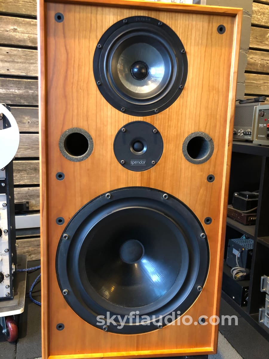 Spendor Sp100 3-Way Speakers With Stands Gorgeous Teak Finish