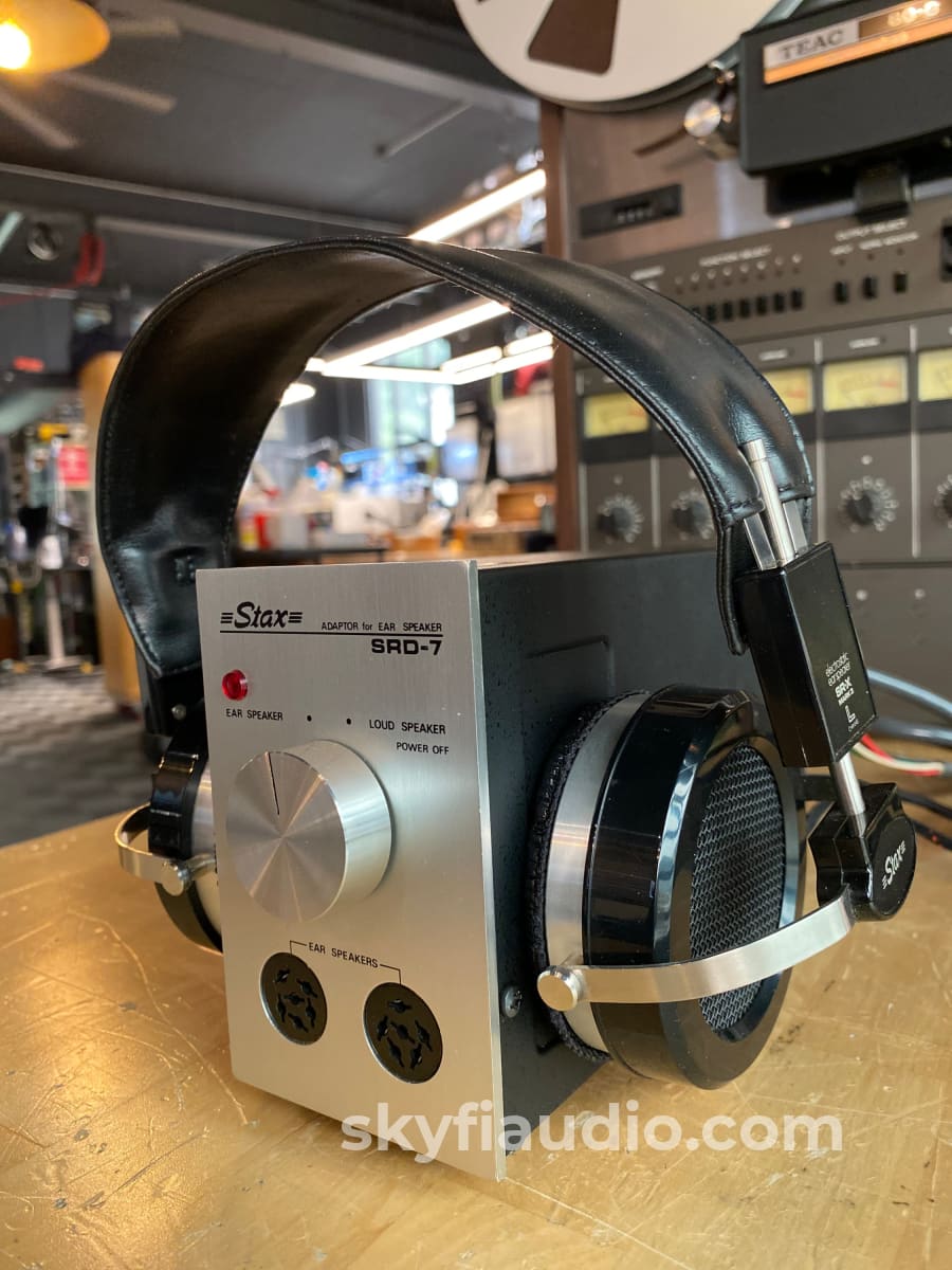 Stax Sr-X Mk3 Vintage Headphones And Srd-7 Amp - New Old Stock! Accessory