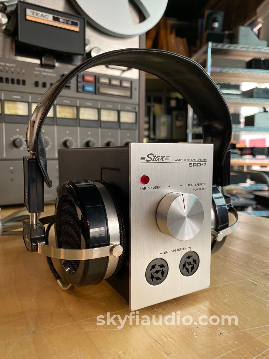 Stax Sr-X Mk3 Vintage Headphones And Srd-7 Amp - New Old Stock! Accessory
