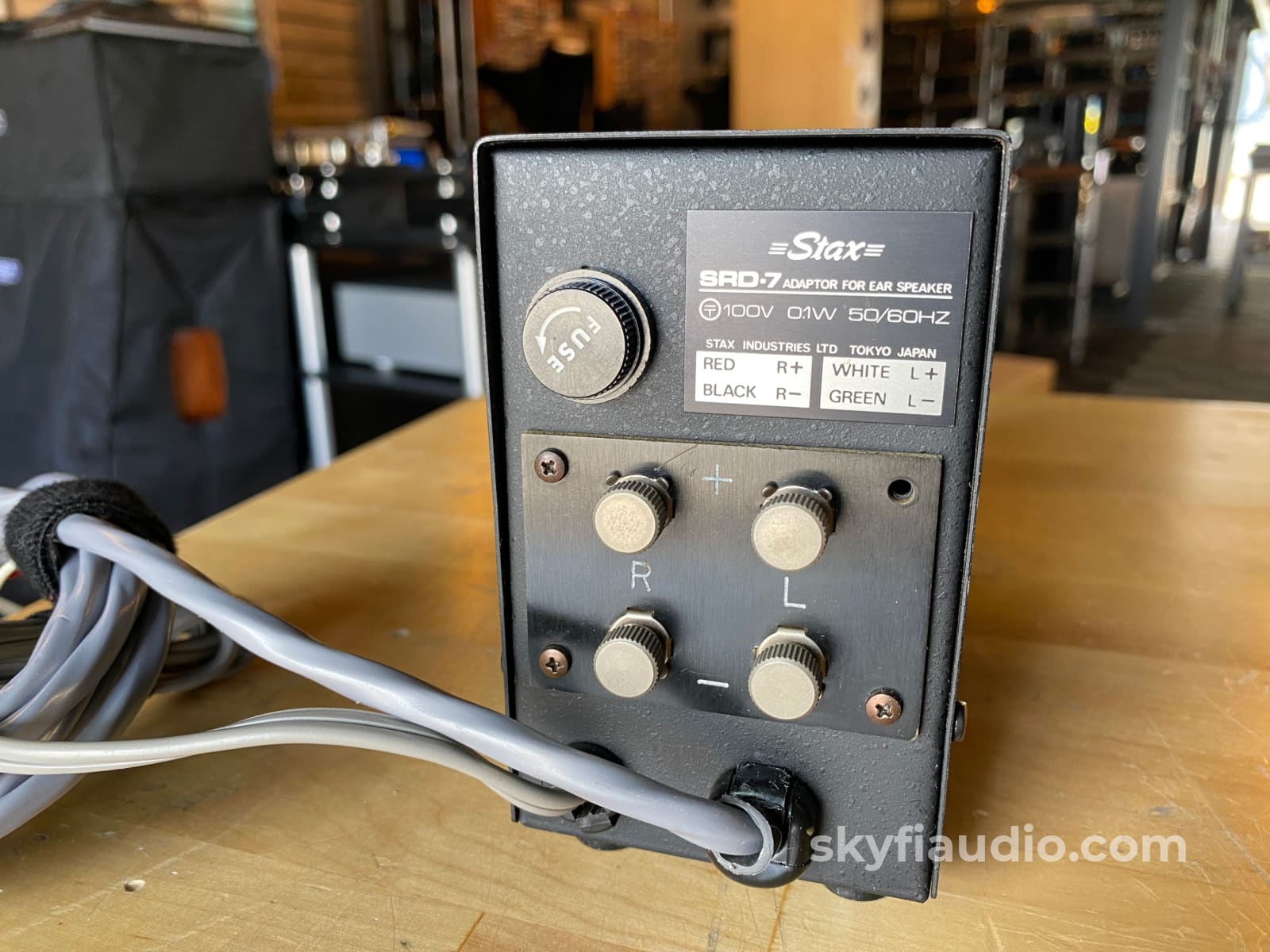 Stax Srd-7 Adapter For Ear Speaker - Electrostatic Headphone Amplifier In Box Accessory