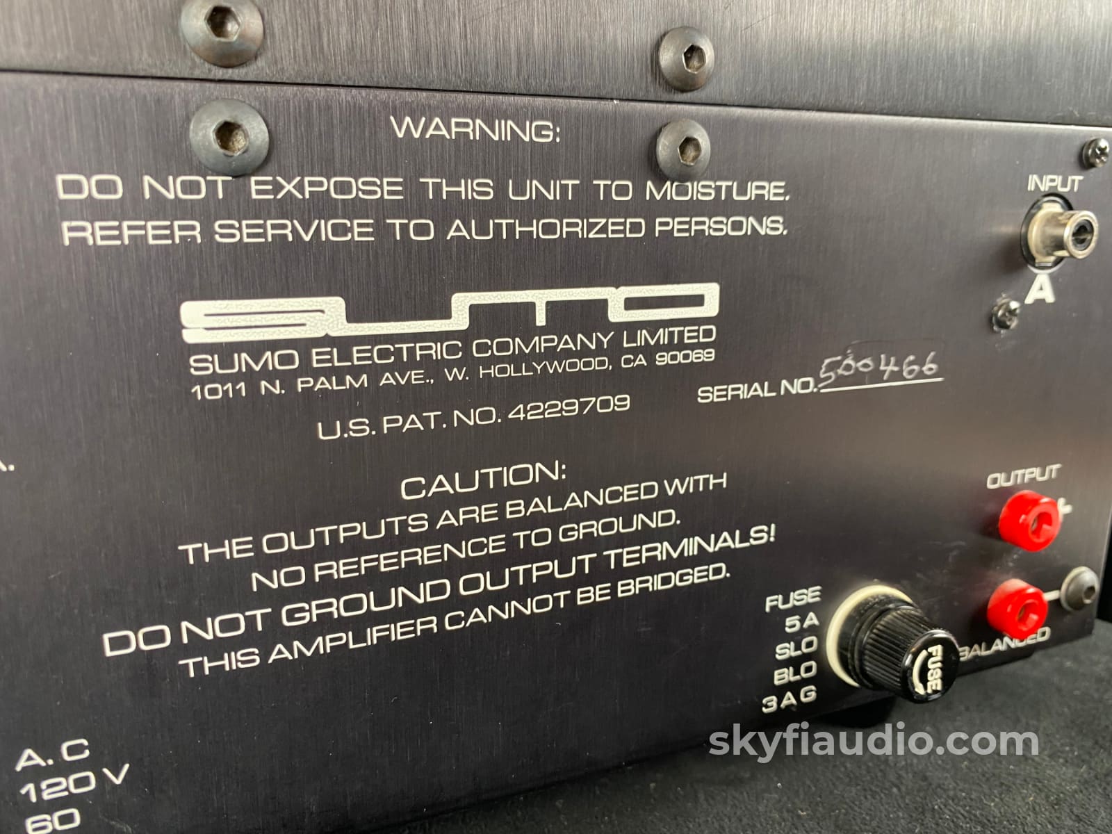 Sumo The Nine Vintage Amplifier Pure Class A