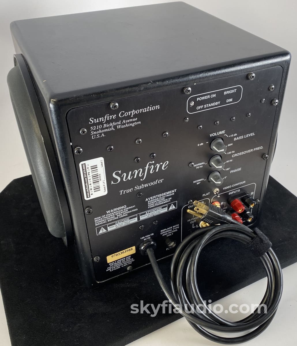 Sunfire True Subwoofer - Working Perfectly Original Box Speakers