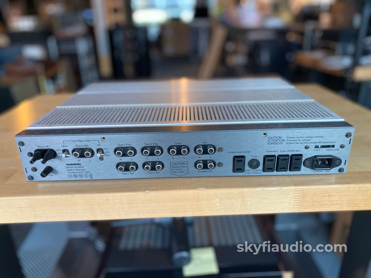 Tandberg 3002A Analogue Preamp With Phono Section - In Rare Silver Finish Preamplifier