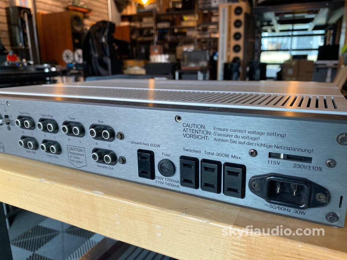 Tandberg 3002A Analogue Preamp With Phono Section - In Rare Silver Finish Preamplifier