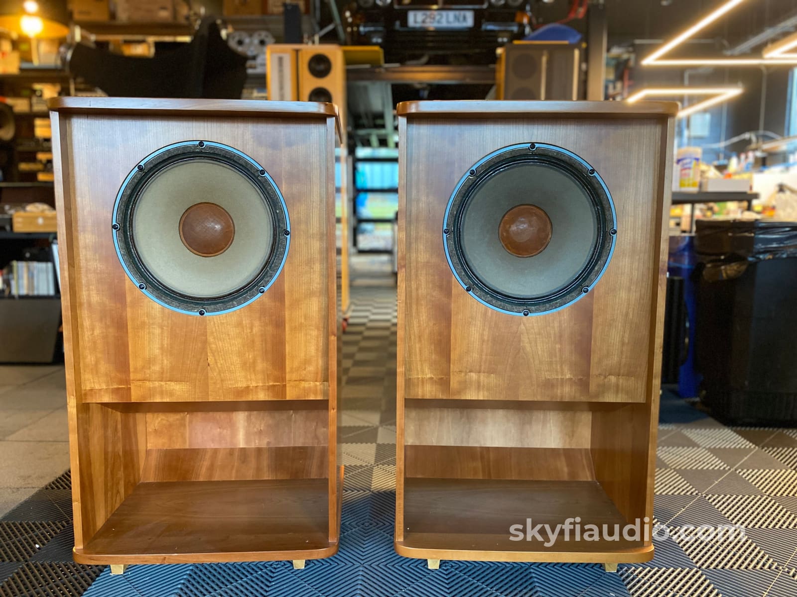 Tannoy 15 Red Vintage Speakers In Custom Cabinets