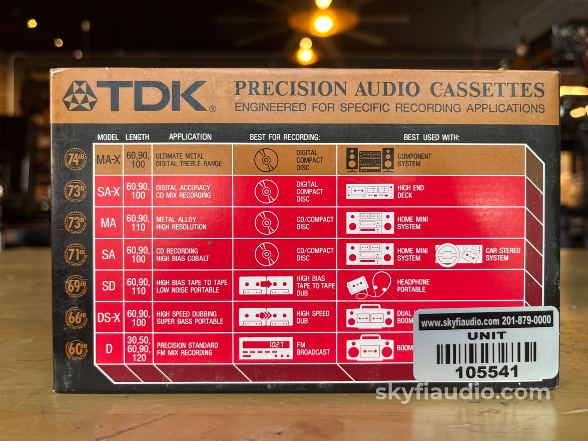 Tdk Ma-X100 Cassette Tapes (10 Pack)- Nos Music