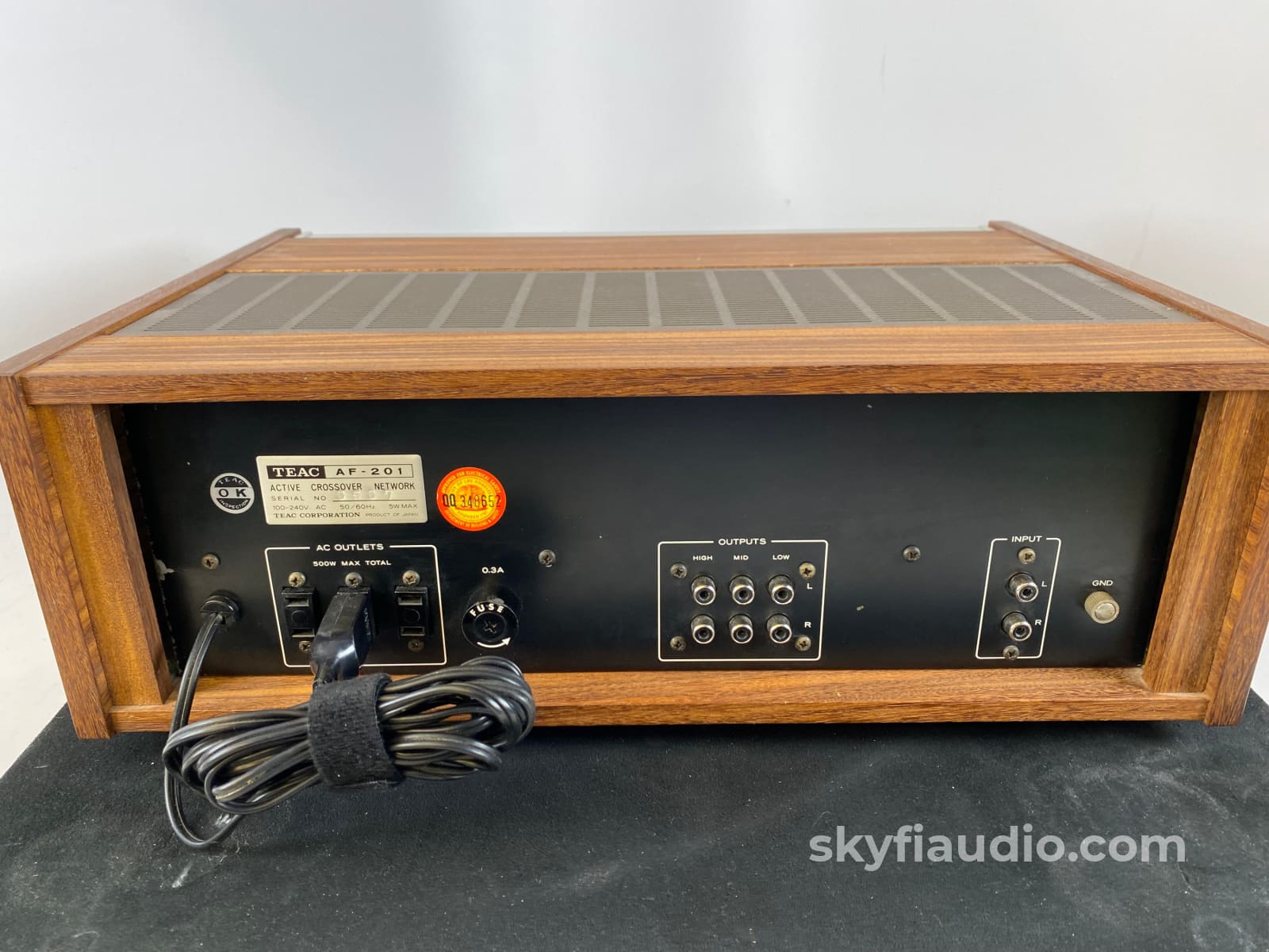 Teac Af-201 Active 3-Way Or 2-Way Vintage Crossover Minty Accessory