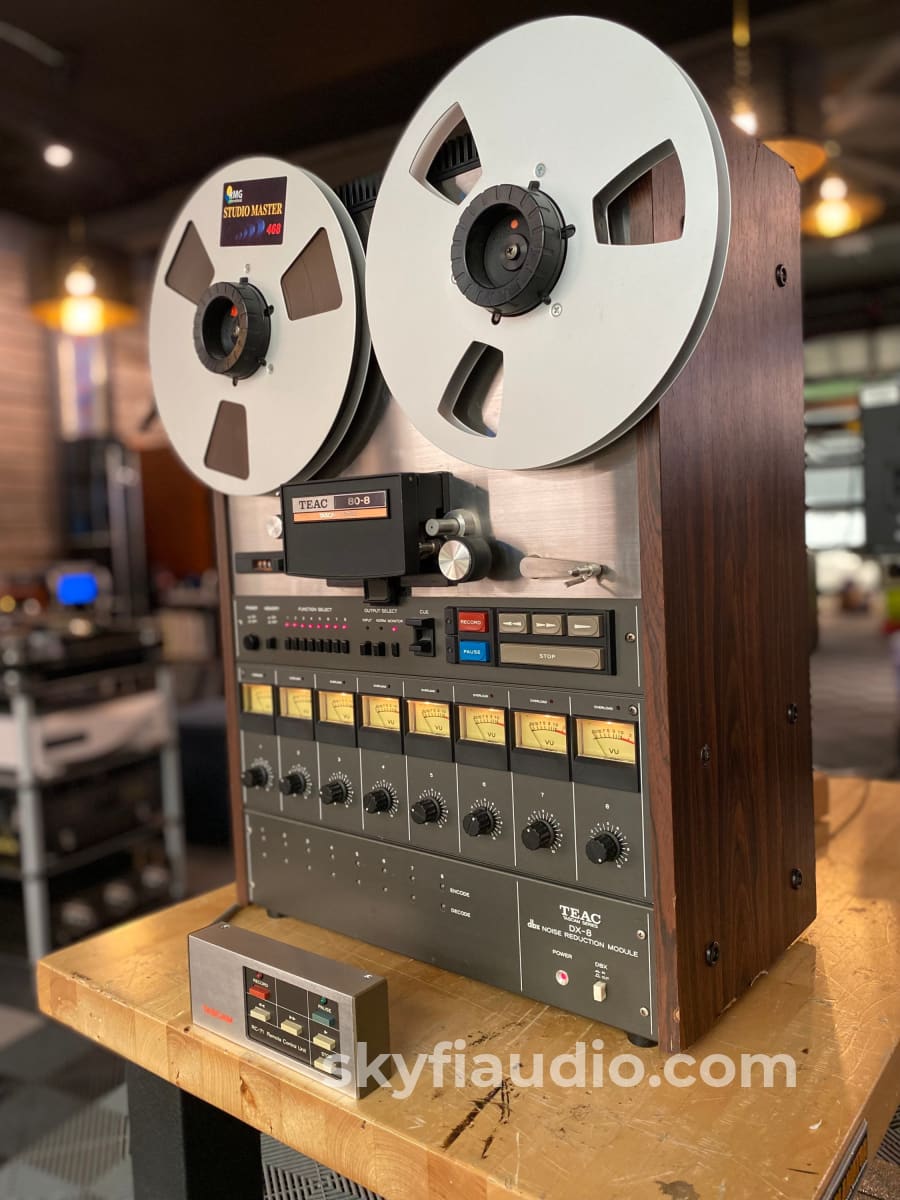 Teac Tascam 80-8 Series Vintage Reel To W/ Dx8 Dbx Module & Remote Tape Deck