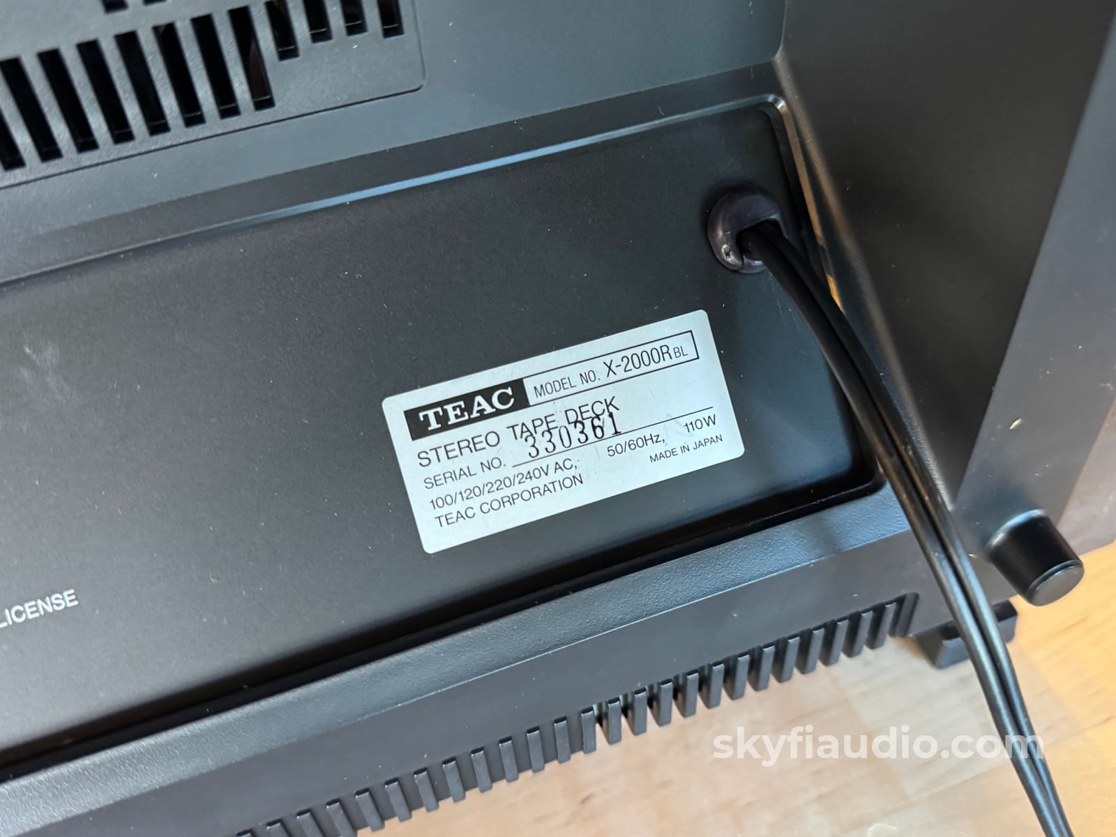 Teac X 2000R Reel to Reel Tape Deck New Old Stock Tape Deck