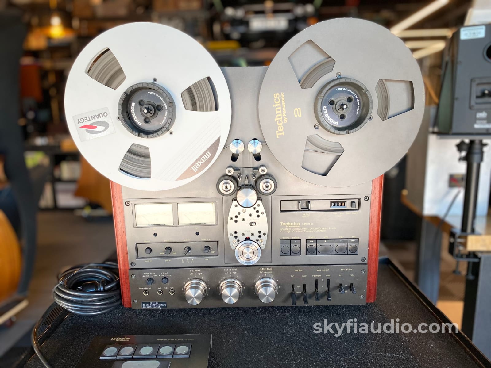 Technics Rs-1500 Reel To Deck - Custom Wood With Rare Original Remote Tape