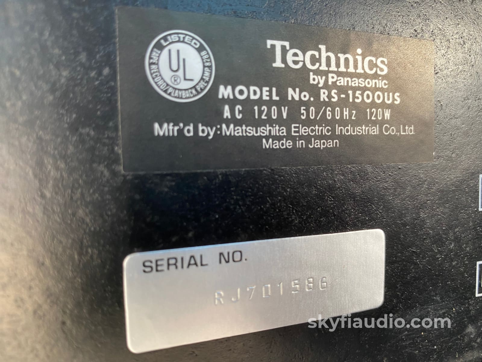 Technics Rs-1500 Reel To Deck - Custom Wood With Rare Original Remote Tape
