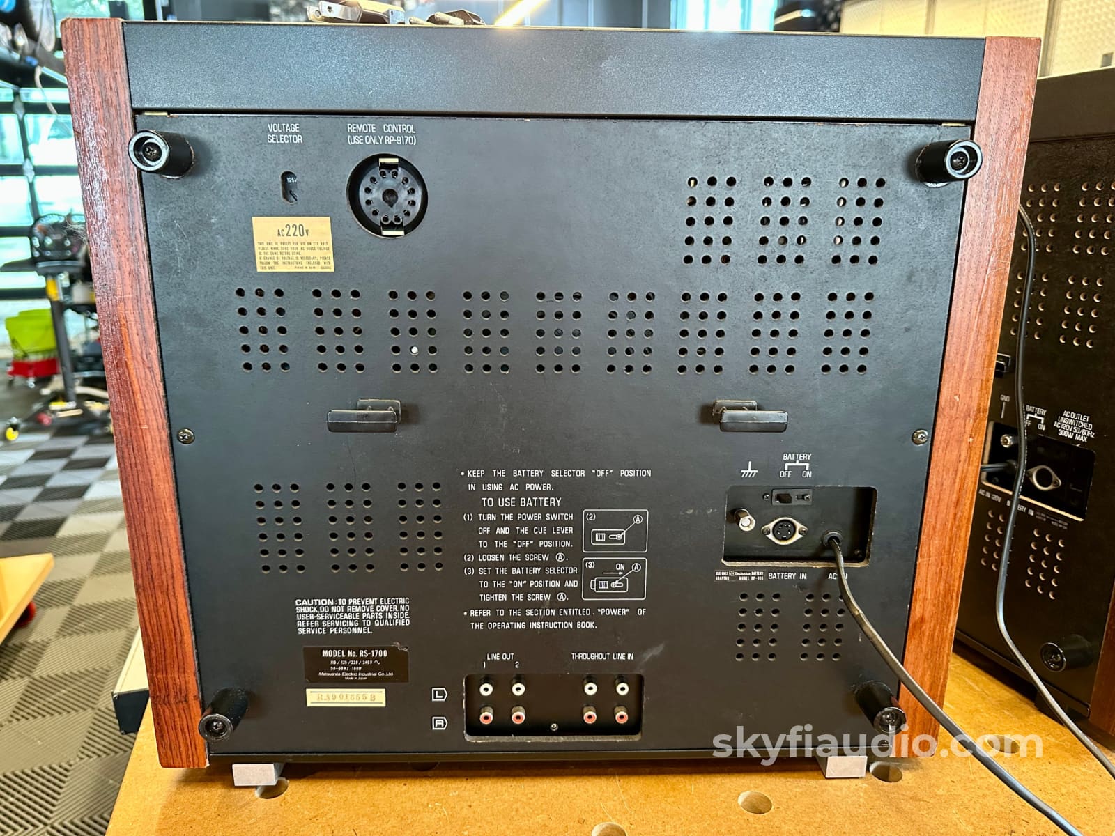 Technics Rs-1700 Auto Reverse Stereo Reel To Player - Fully Restored Tape Deck