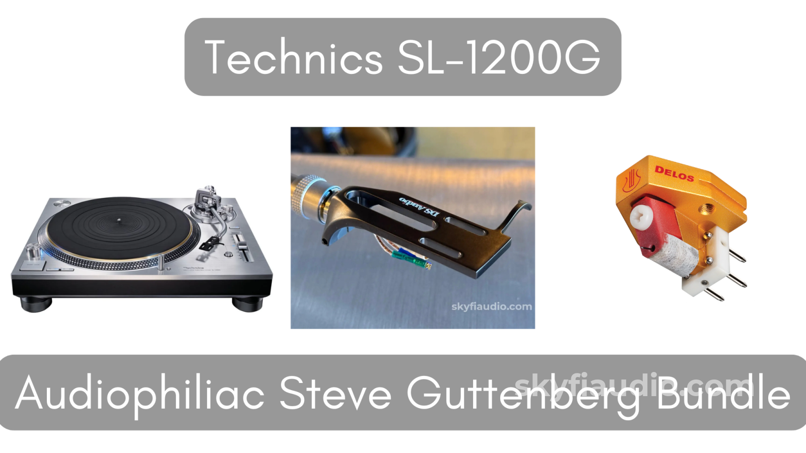 Technics SL-1200G Direct Drive Turntable - Audiophiliac Steve Guttenberg Bundle Turntable