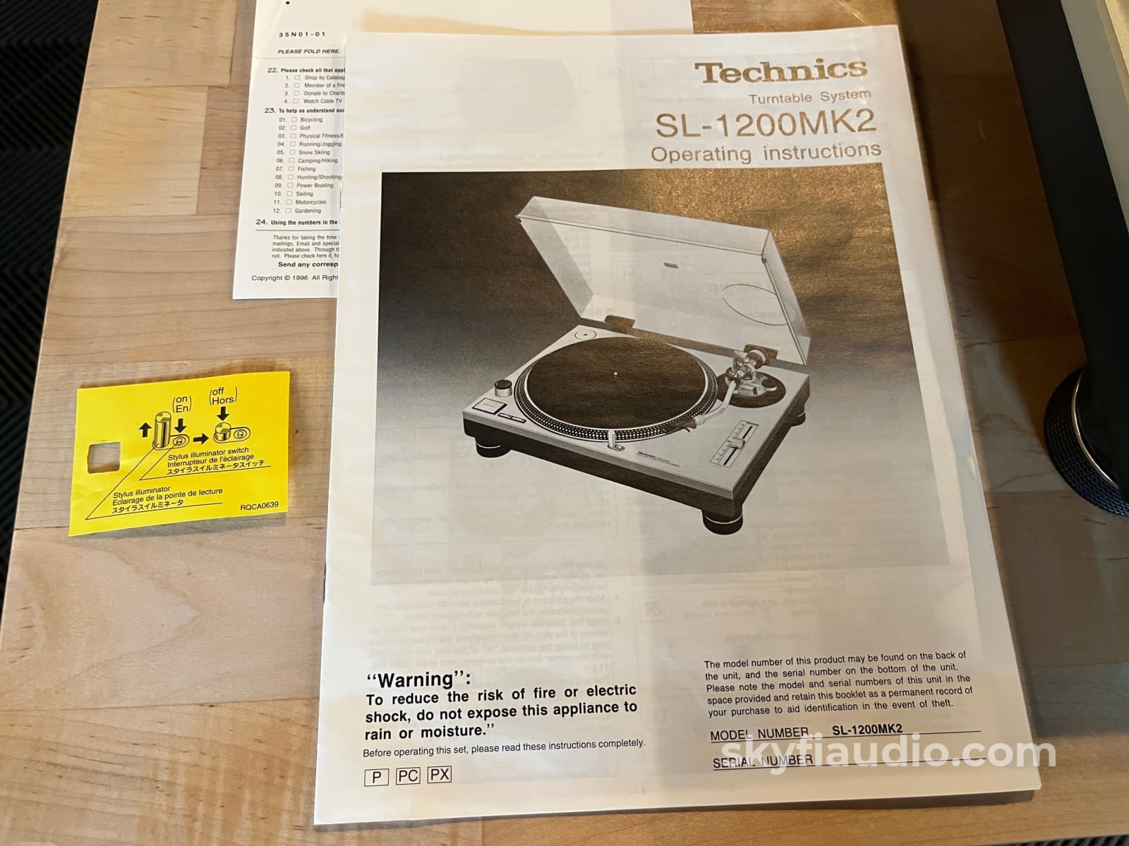 Technics SL 1200MK2 Turntable New Old Stock Turntable