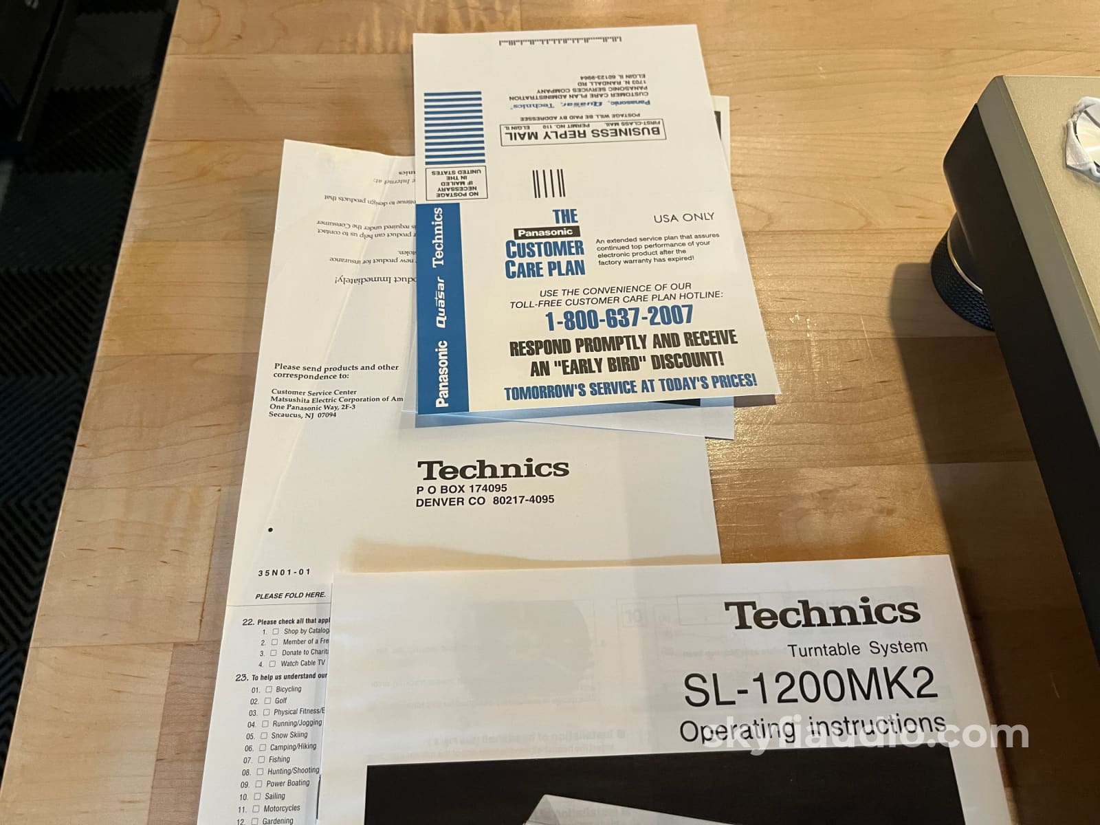 Technics SL 1200MK2 Turntable New Old Stock Turntable