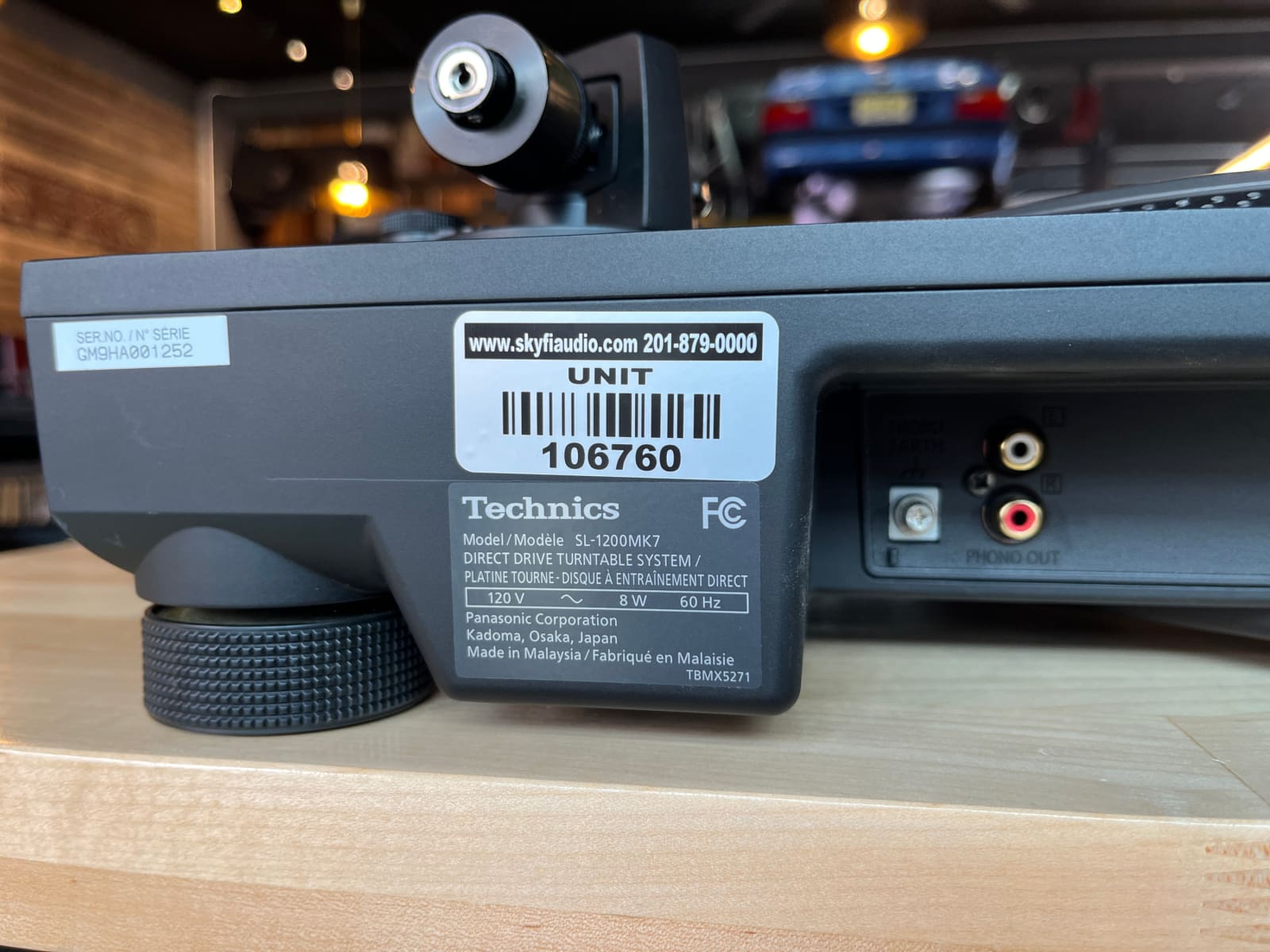 Technics SL-1200MK7 Turntable - W/ New Sumiko Songbird MC Phono Cartridge Turntable