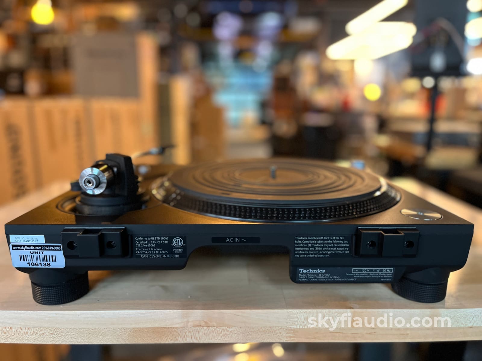 Technics SL-1210GR-K Turntable paired w/ New SH MkII Cartridge Turntable