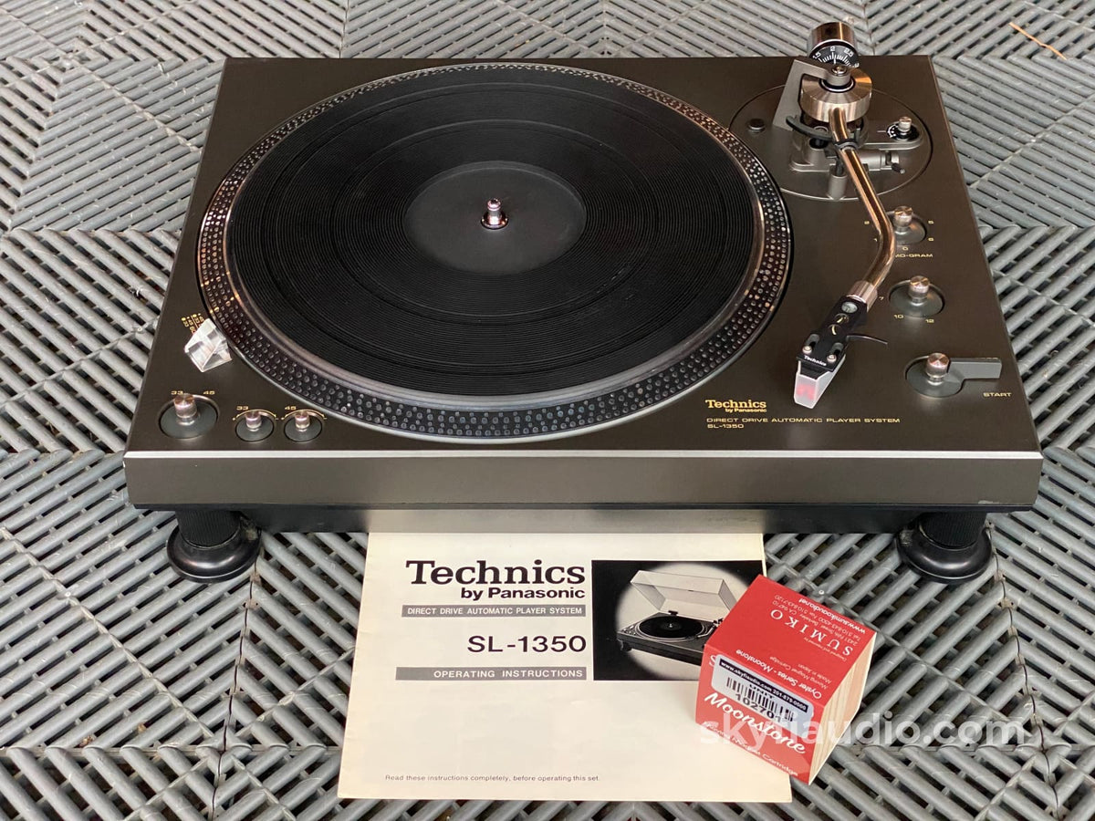 Technics Sl-1350 Semi-Automatic Turntable With New Sumiko Cartridge