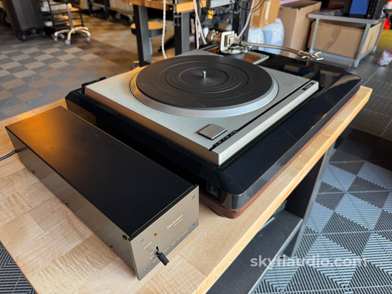 Technics SP-10MK2 Turntable - Serviced - W/ Obsidian Plinth Turntable