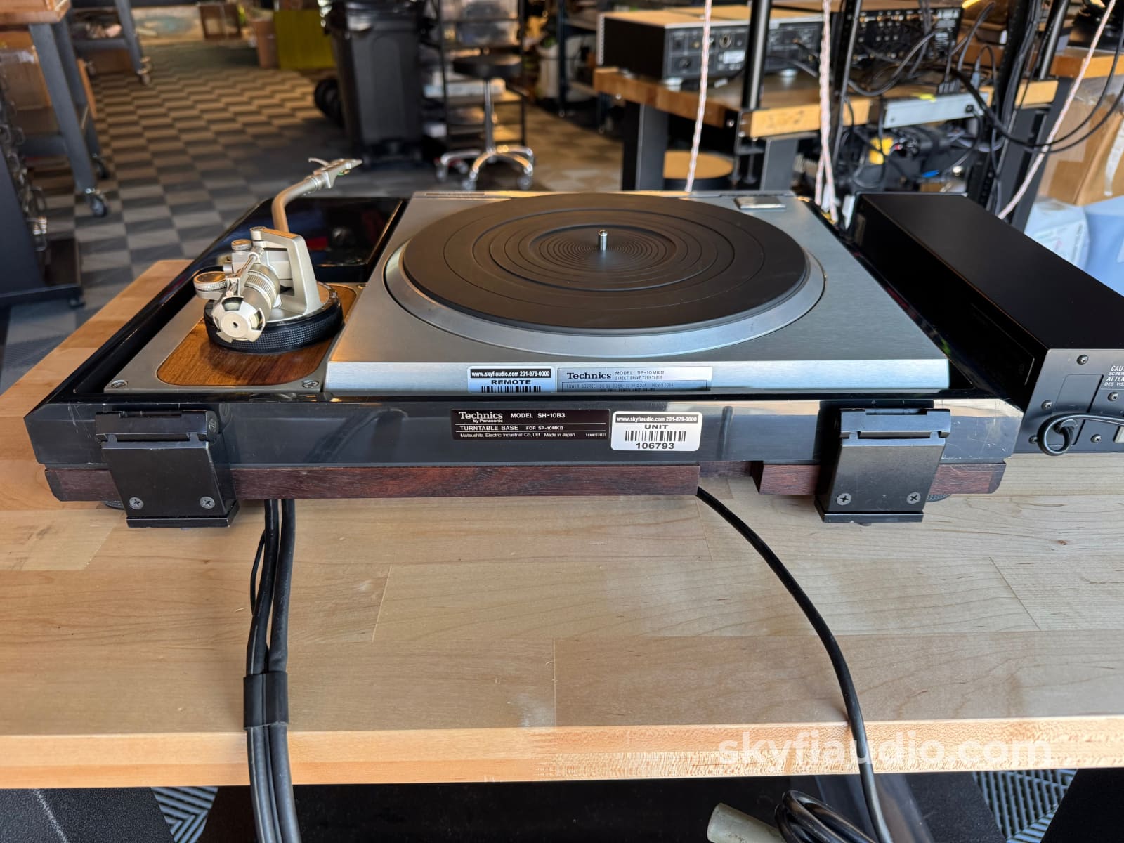 Technics SP-10MK2 Turntable - Serviced - W/ Obsidian Plinth Turntable