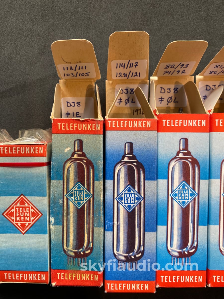 Lot of (10) NOS & Strong Telefunken Branded Siemens PCC88 (7DJ8) Tubes Accessory